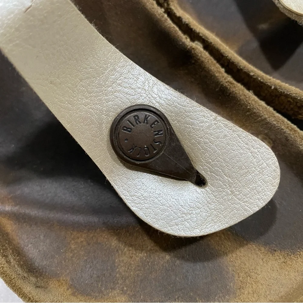 BIRKENSTOCK Gizeh Thong Sandals Metallic Gold EU 36 - Picture 6 of 10